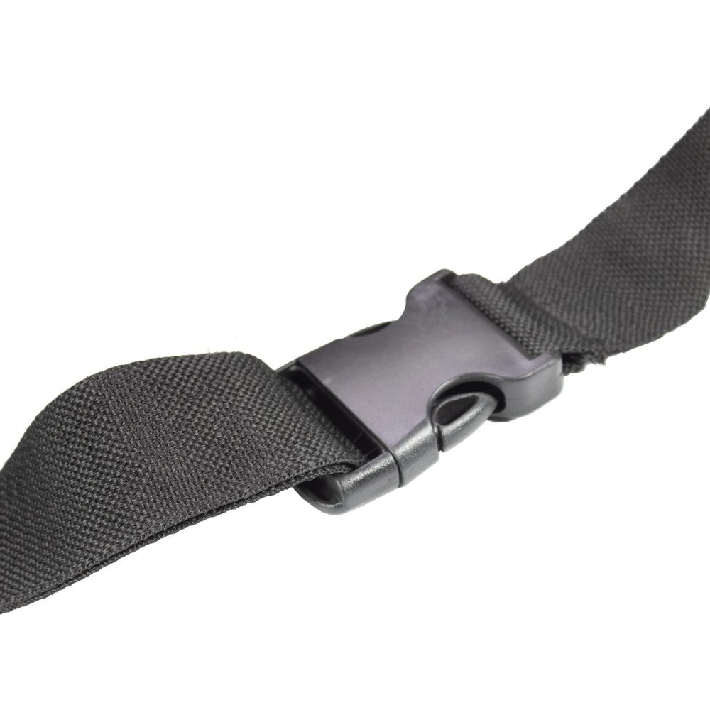 Leather Fanny Pack Multi Zippered Waist Bag Hip Belt Bag for Unisex, Black - Picture 8 of 10